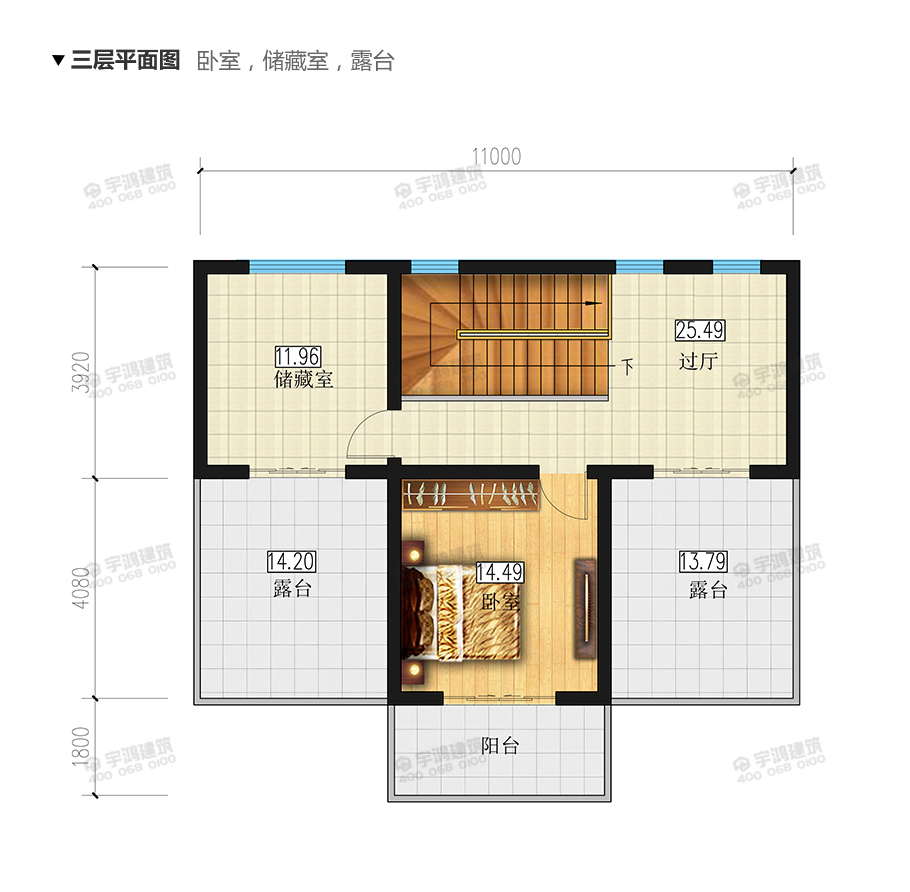 新款三層歐式農(nóng)村別墅戶型設(shè)計(jì)圖紙